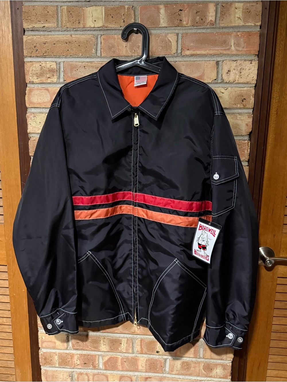 Men's Black/Red/Paprika Birdwell Jacket Size Large NWT